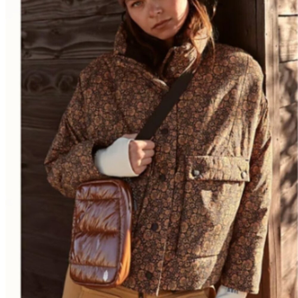Free People  Phoebe packable puffer jacket in toasted coconut